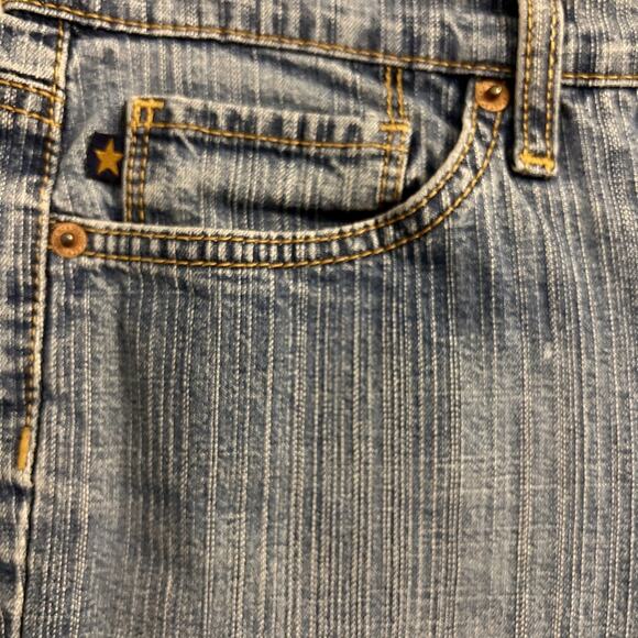 Jeanstar Boot Leg Light Wash Jean 5 Pocket Subtle Striping Size 8 - Picture 5 of 9